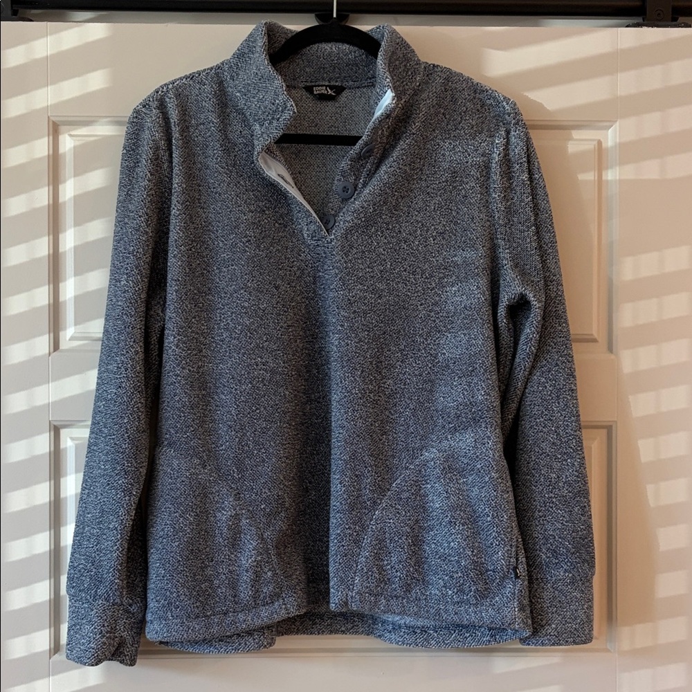 Eddie Bauer Women's Gray Cowl Neck Sweater